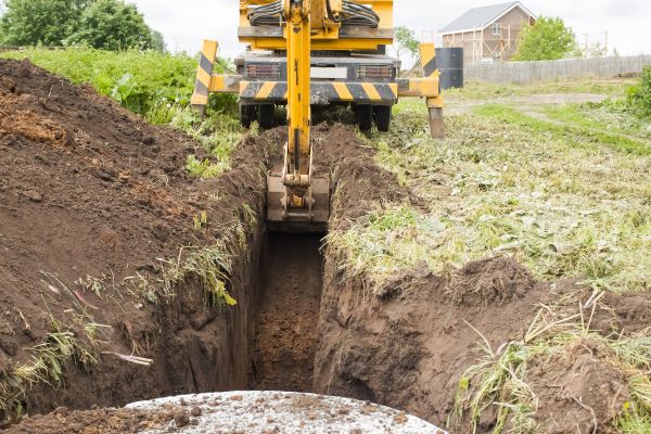 Drainage Trench Installation in Crossville